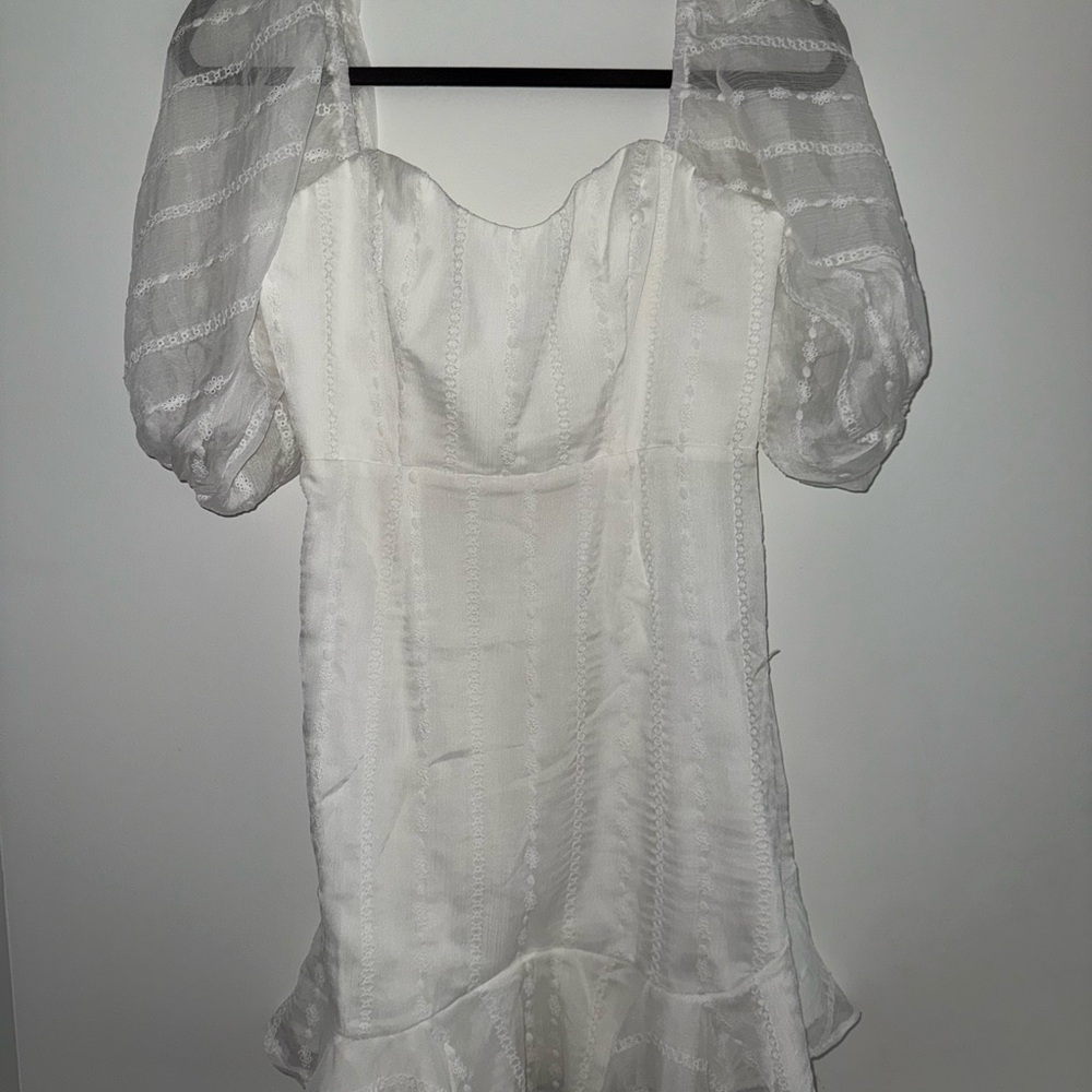 American Threads White Mini Dress